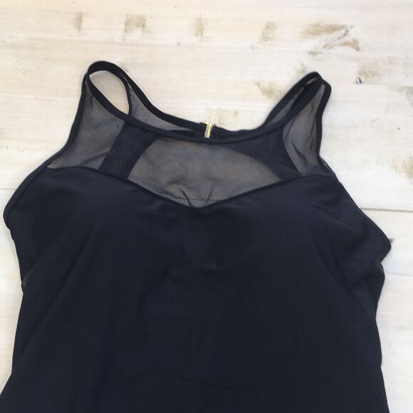 Swimsuits for All mesh neck sweetheart one piece sz 12 - Picture 2 of 4